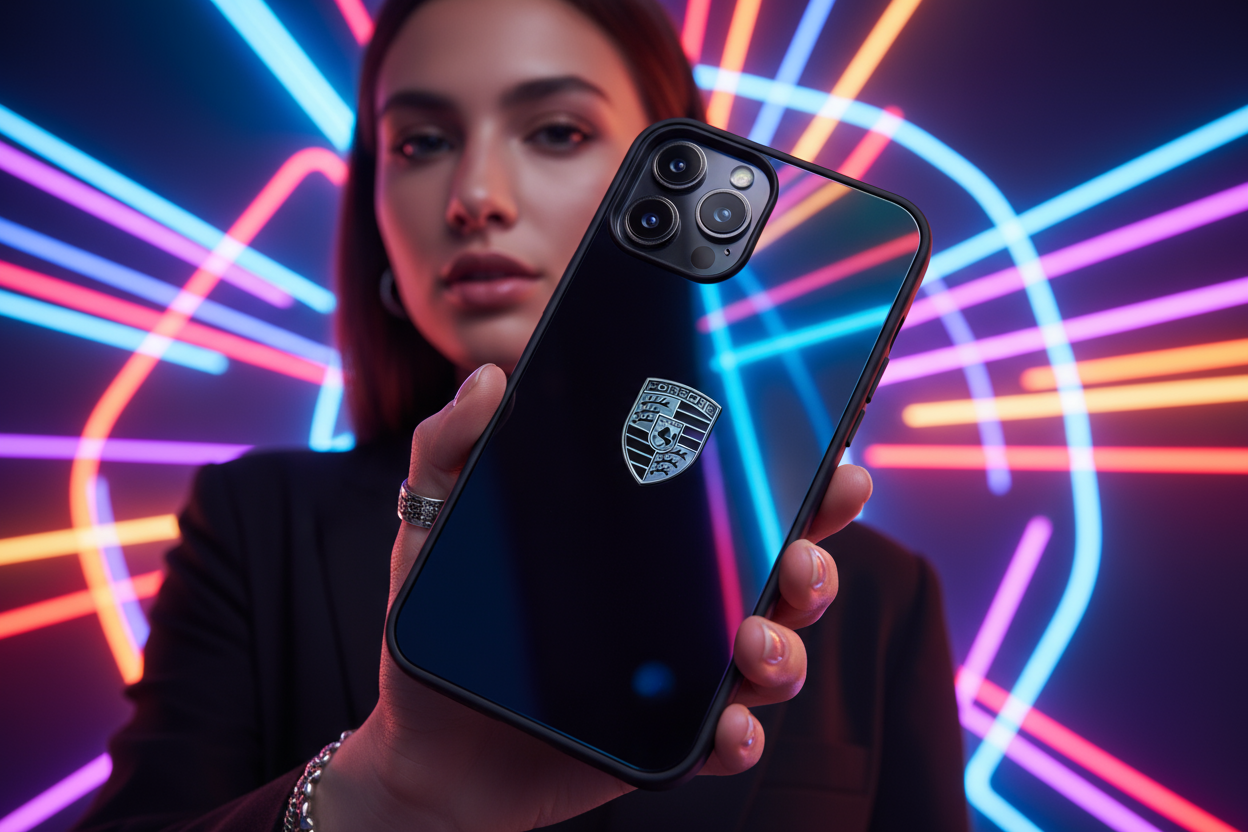 Con otro fondo mas llamativo y que la funda sea brillante, no mate y con el logo un poco mas grande